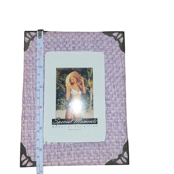 🕌 Lavender Moroccan Arabesque Rustic Metal Pic Frame 3.5 in × 5 in. Bundle of 3 - Picture 4 of 7